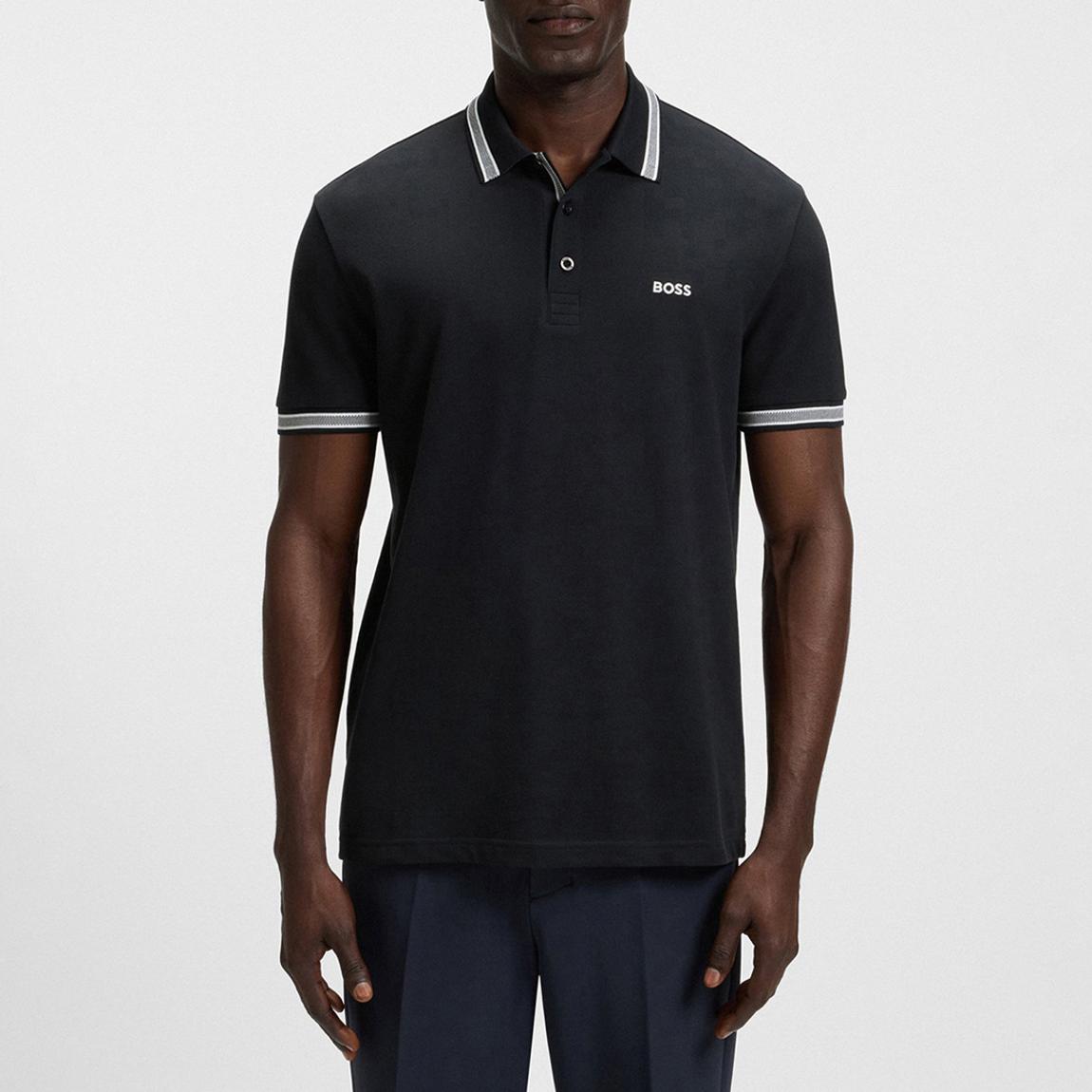 Black Paddy Cotton Polo Shirt main product photo