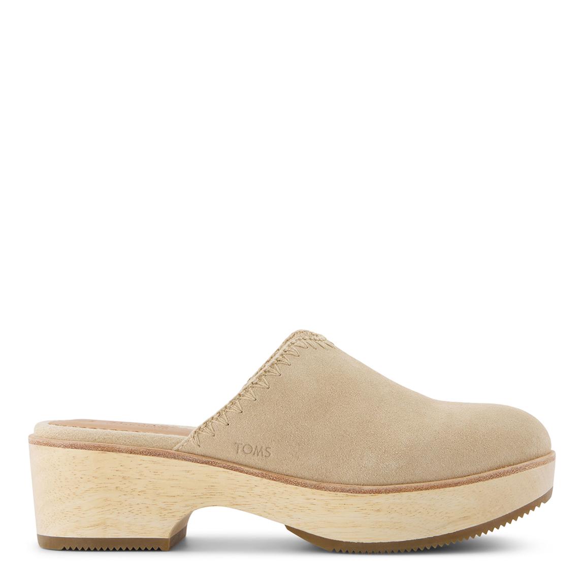 Women's Oat Suede Casual Addison Heeled Clogs main product photo