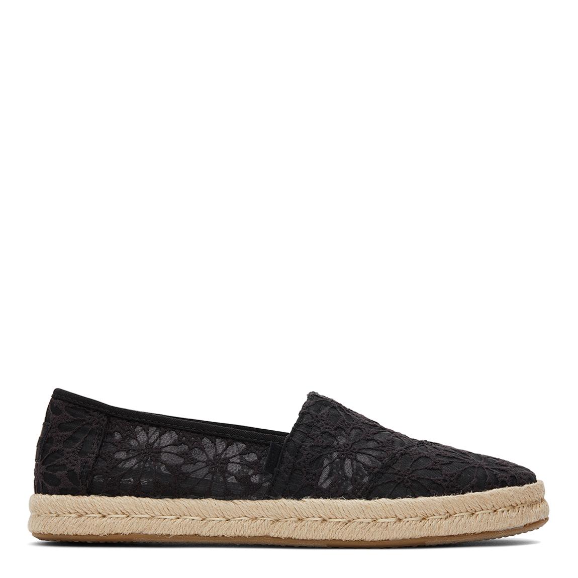Women's Black Floral Alpargata Rope 2.0 Espadrille main product photo