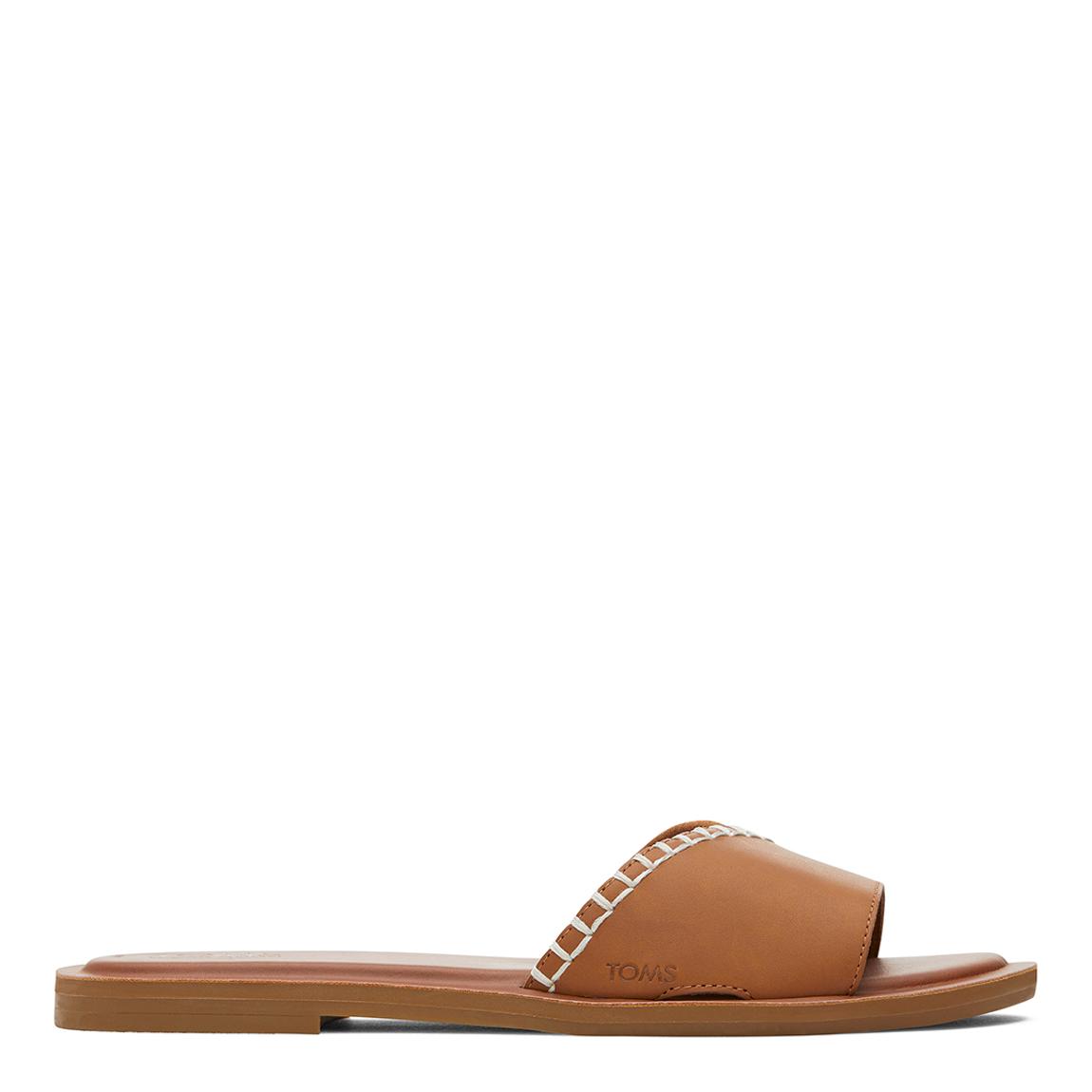 Women's Tan Leather Shea Flat Sandal main product photo
