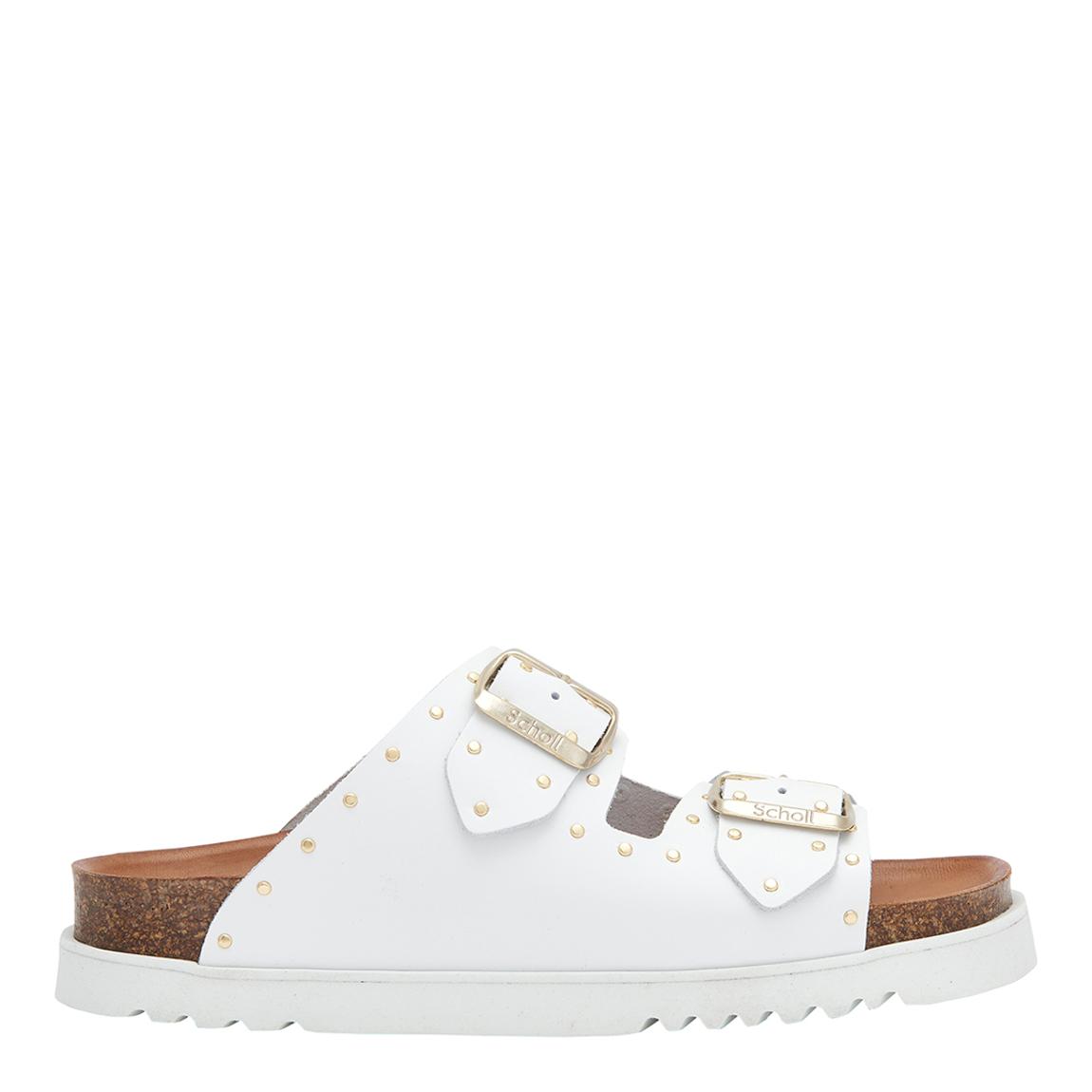 Women's White Beatriz Flat Sandals main product photo