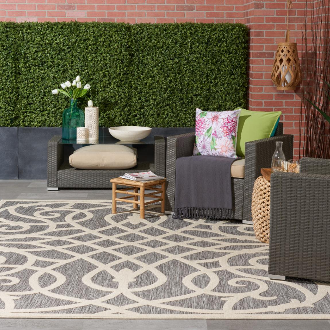 Cozumel Indoor Outdoor Rug Grey - 300cm x 239cm main product photo