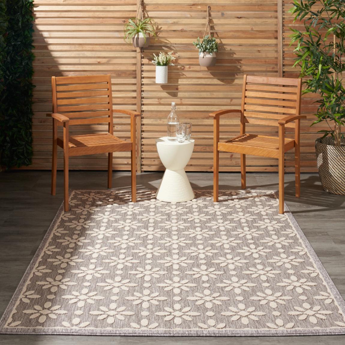 Cozumel Indoor Outdoor Rug Grey - 221cm x 160cm main product photo