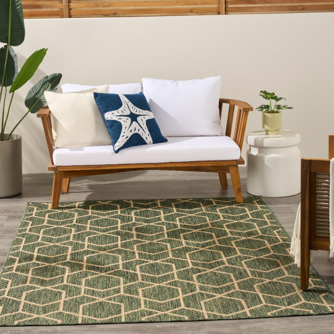 Horizon Indoor Outdoor Rug Green - 213cm x 152cm main product photo