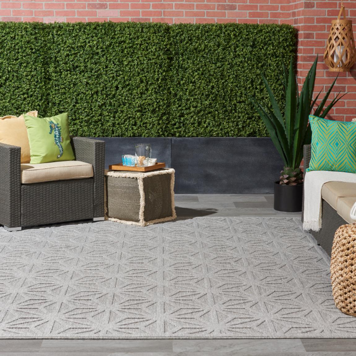 Cozumel Indoor Outdoor Rug Light Grey - 300cm x 239cm main product photo