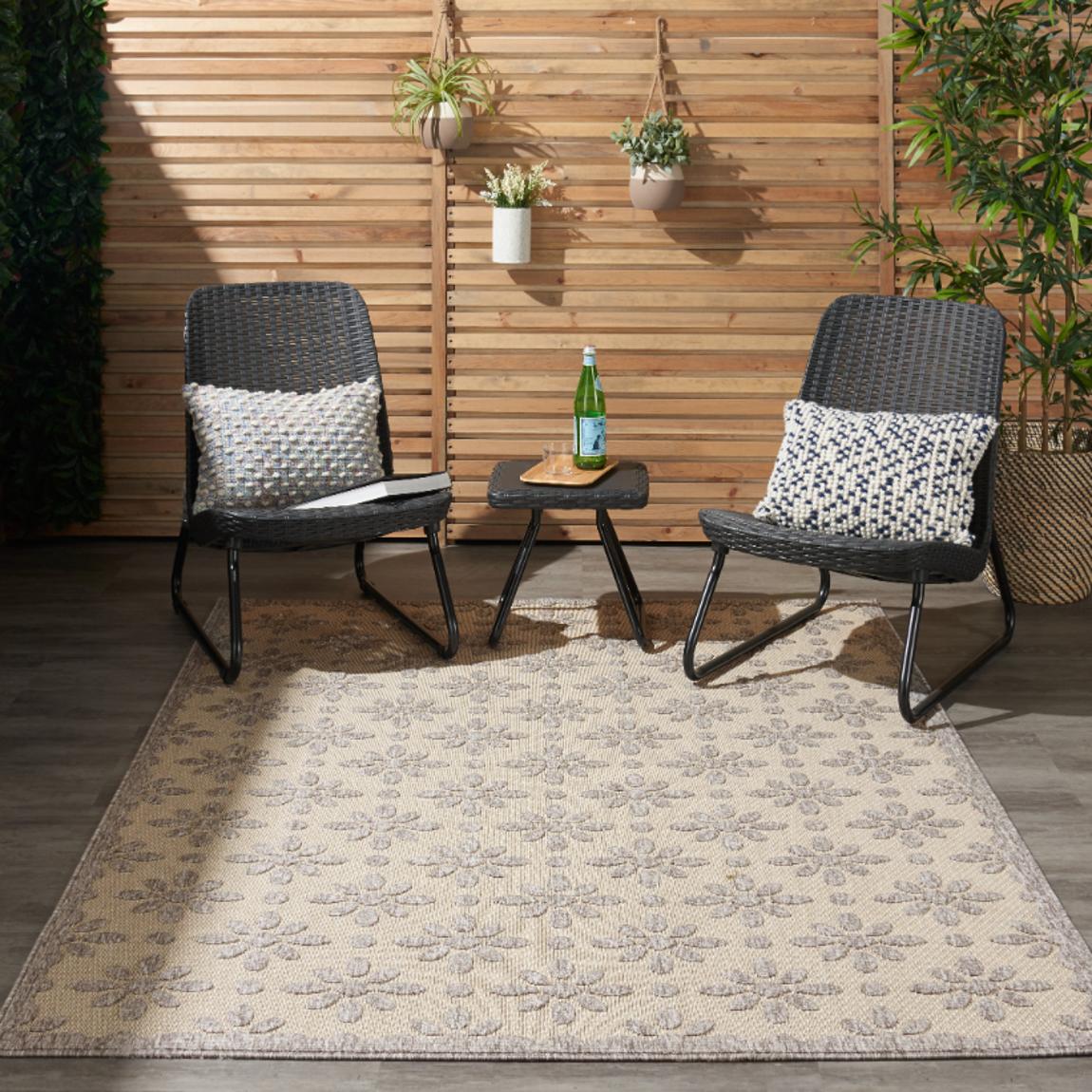 Cozumel Indoor Outdoor Rug Cream - 221cm x 160cm main product photo