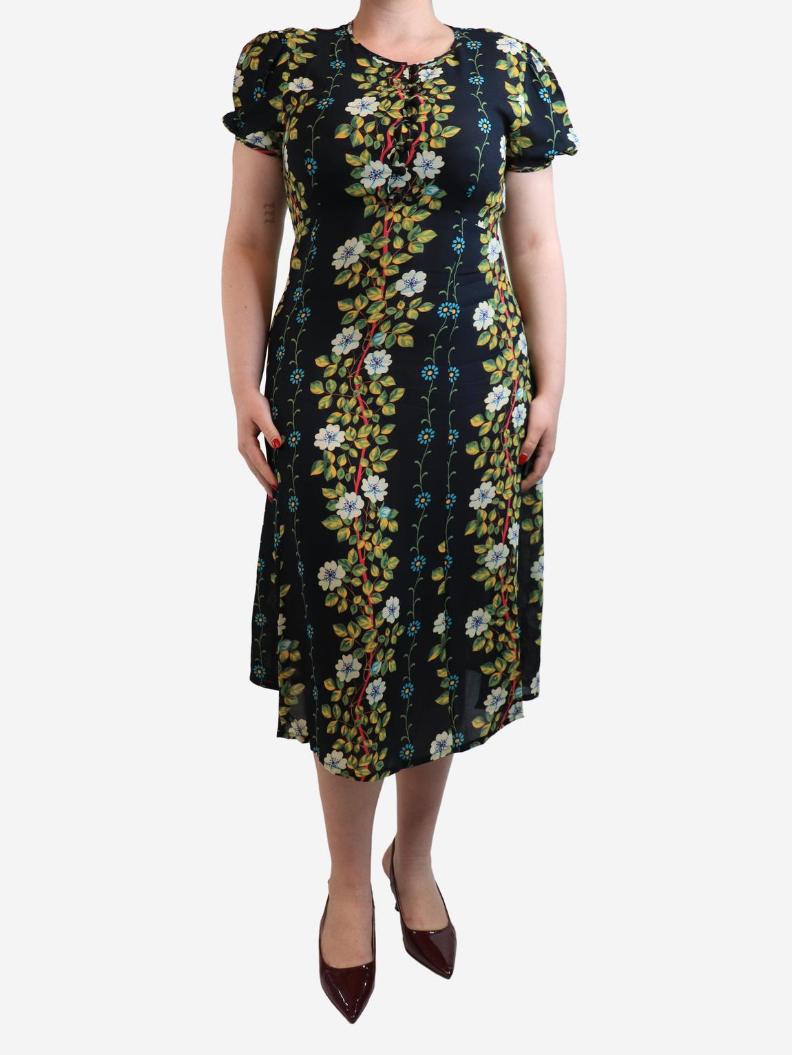 Etro navy floral maxi main product photo