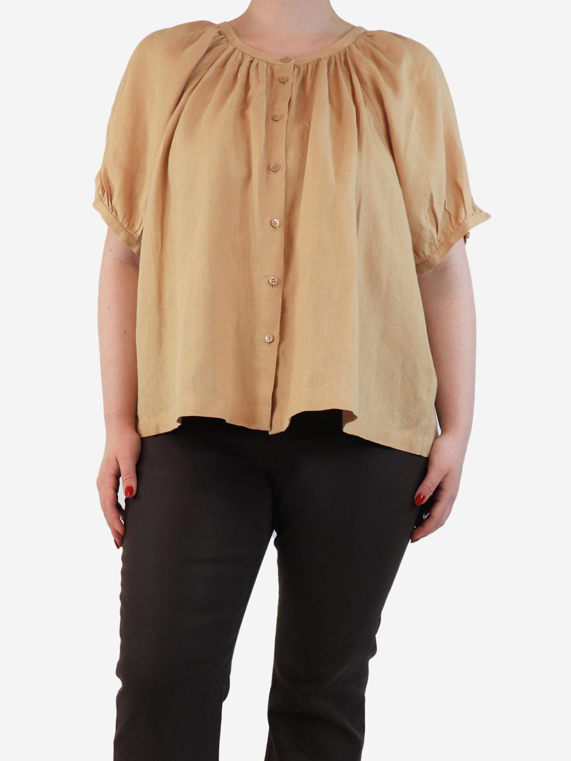 Neutral linen top main product photo