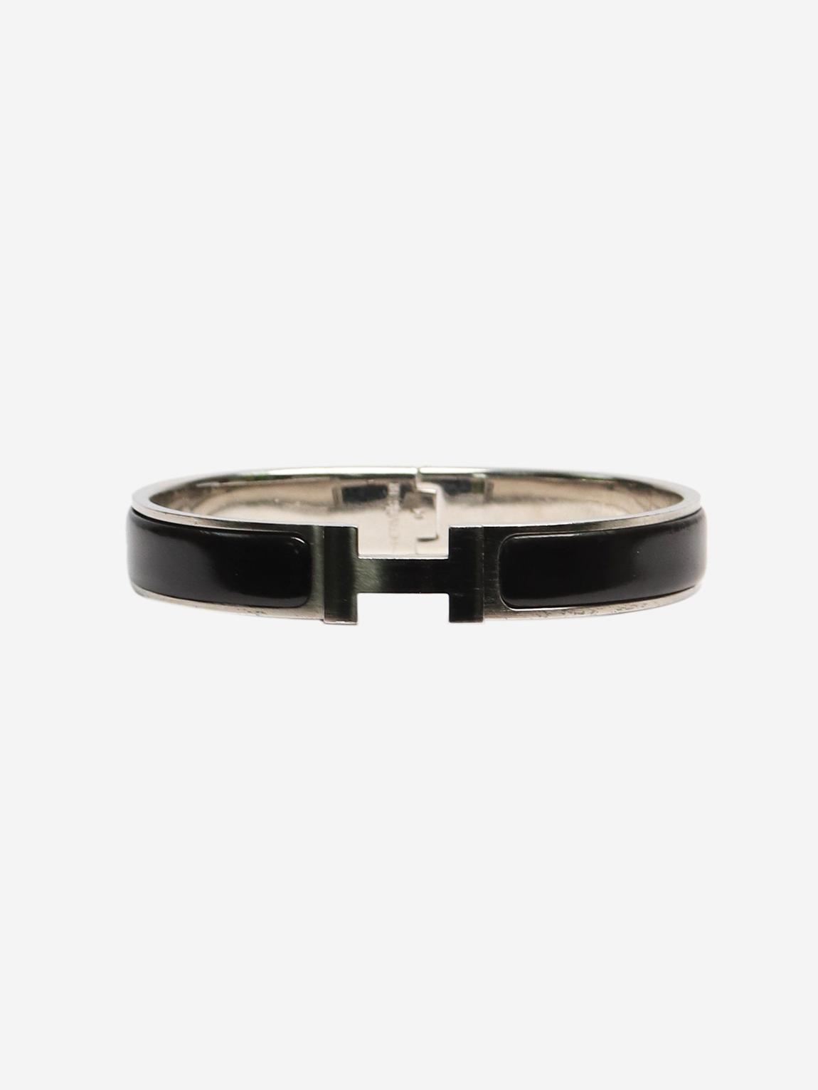Matte black Clic H bracelet main product photo