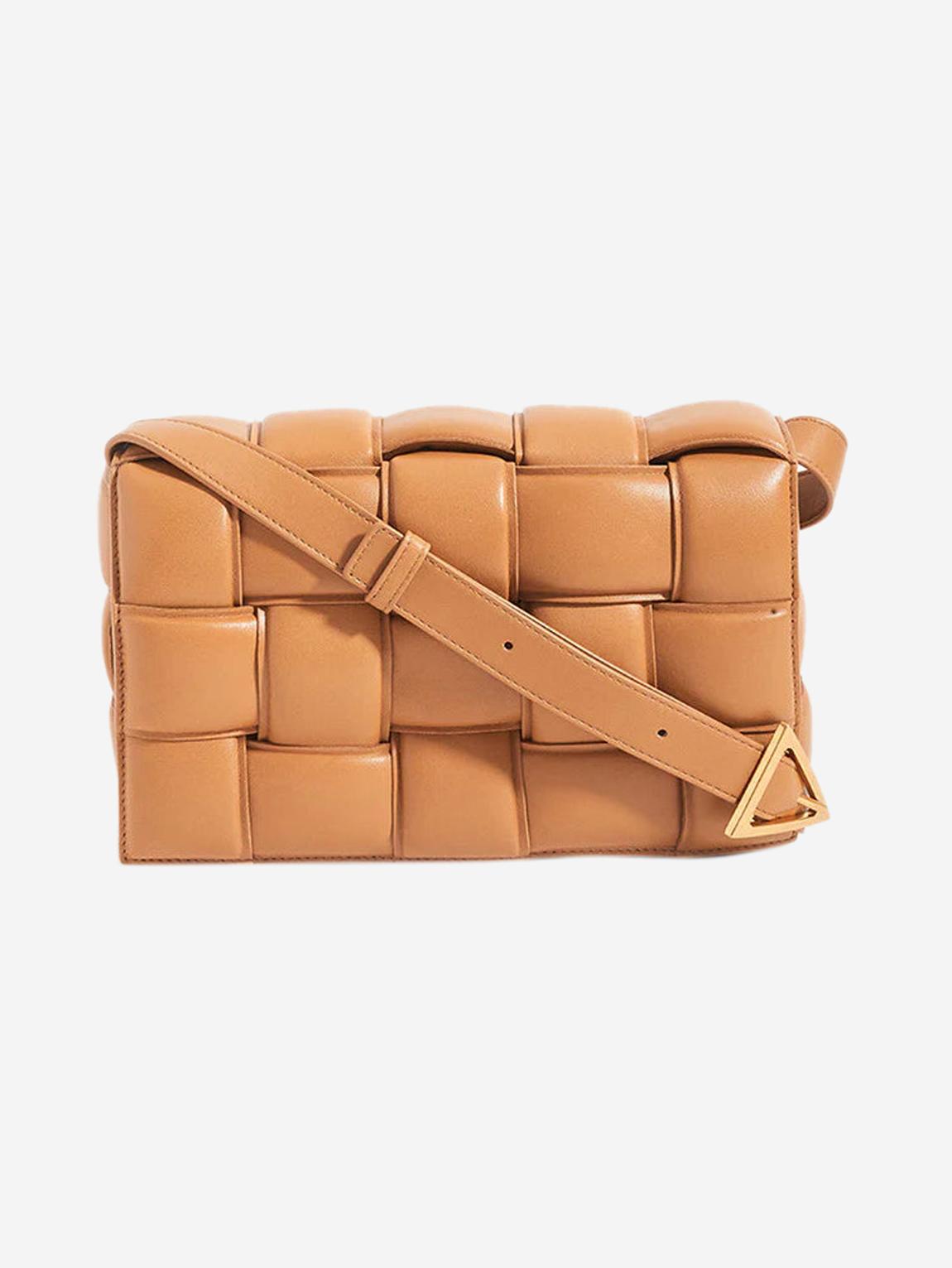 Brown padded Cassette shoulder bag main product photo