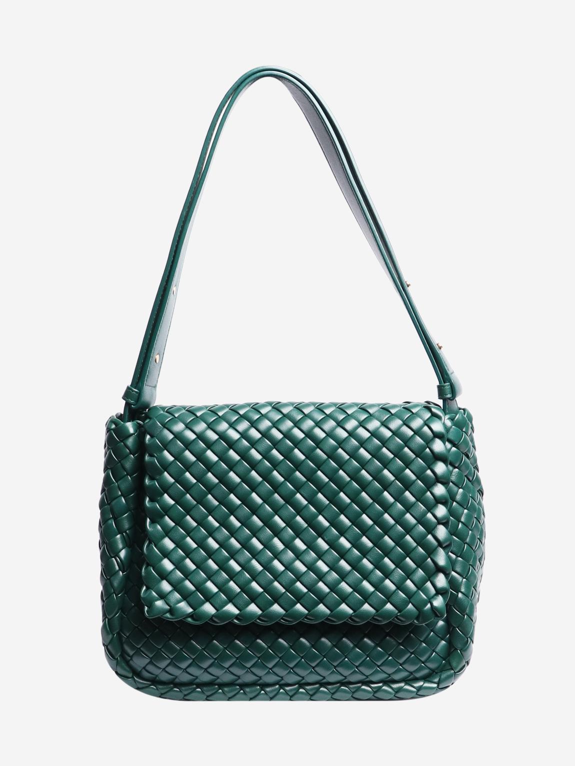 Emerald green Cobble shoulder bag main product photo