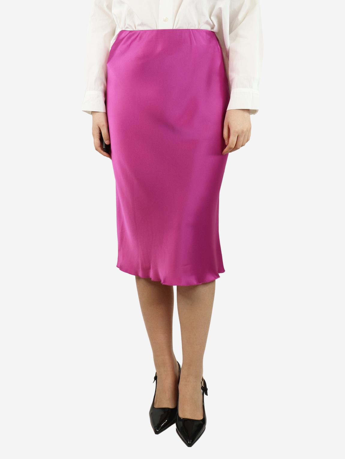 Nanushka purple satin midi main product photo