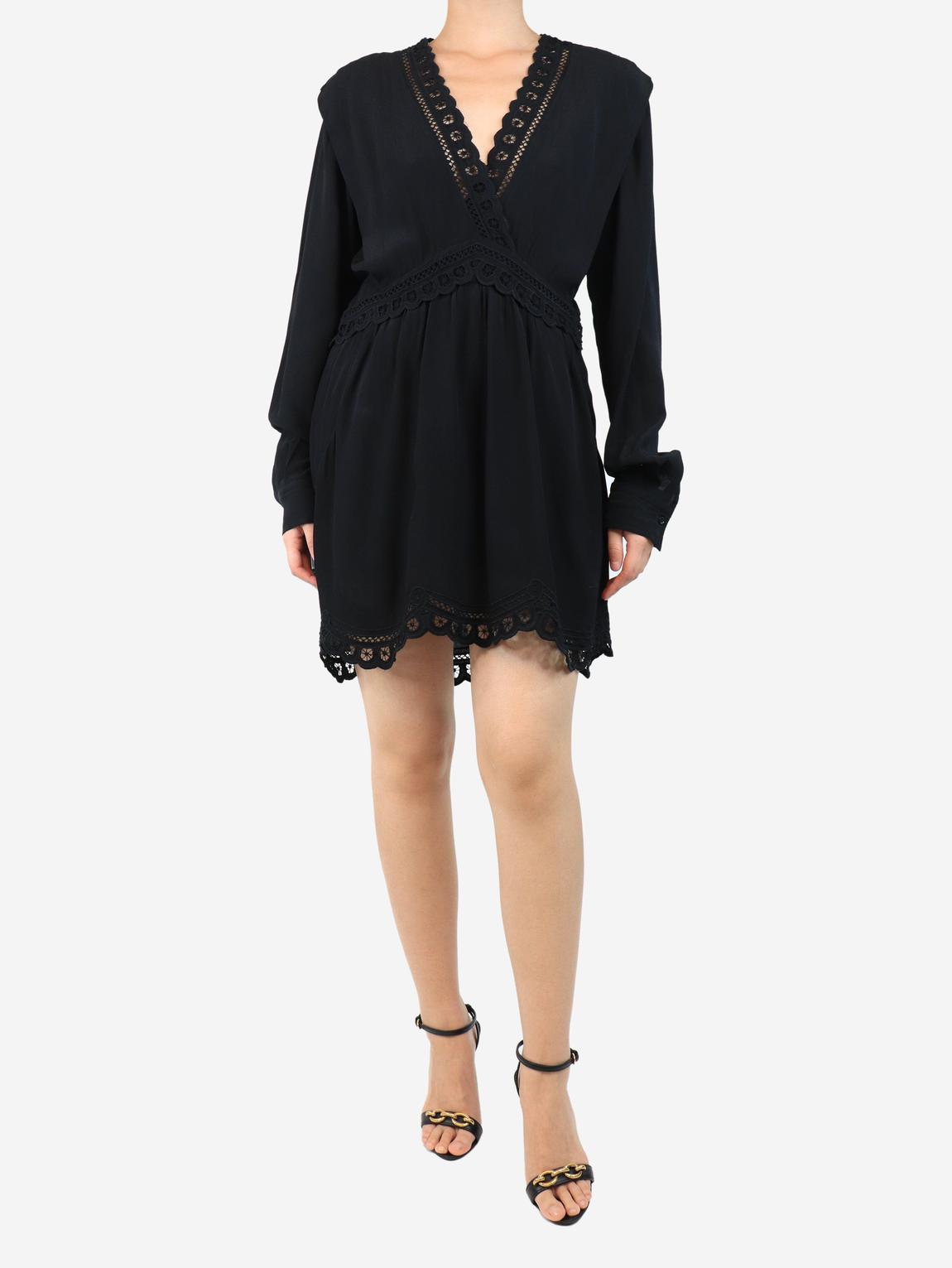 Black Felie crepe mini dress main product photo