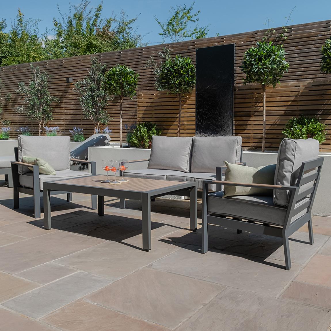 Vancouver 2 Seat Sofa Set - Dove Grey main product photo