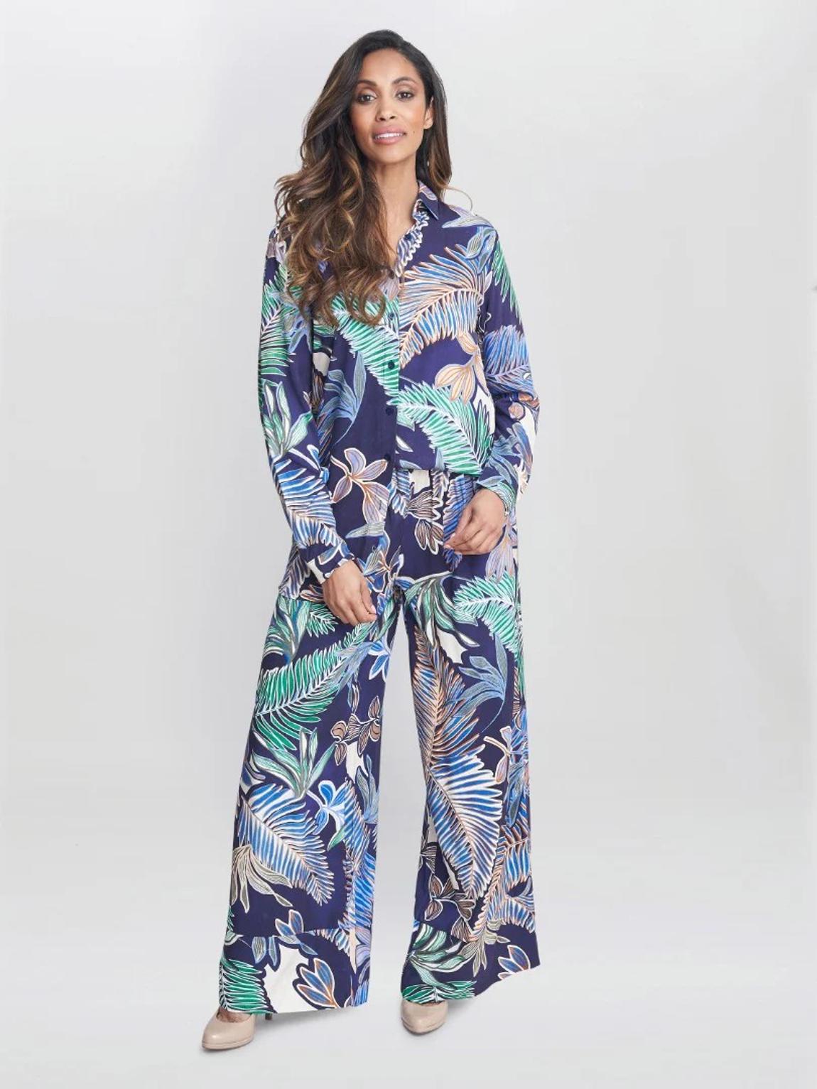Multi Aruna Wide Leg Printed Trouser main product photo