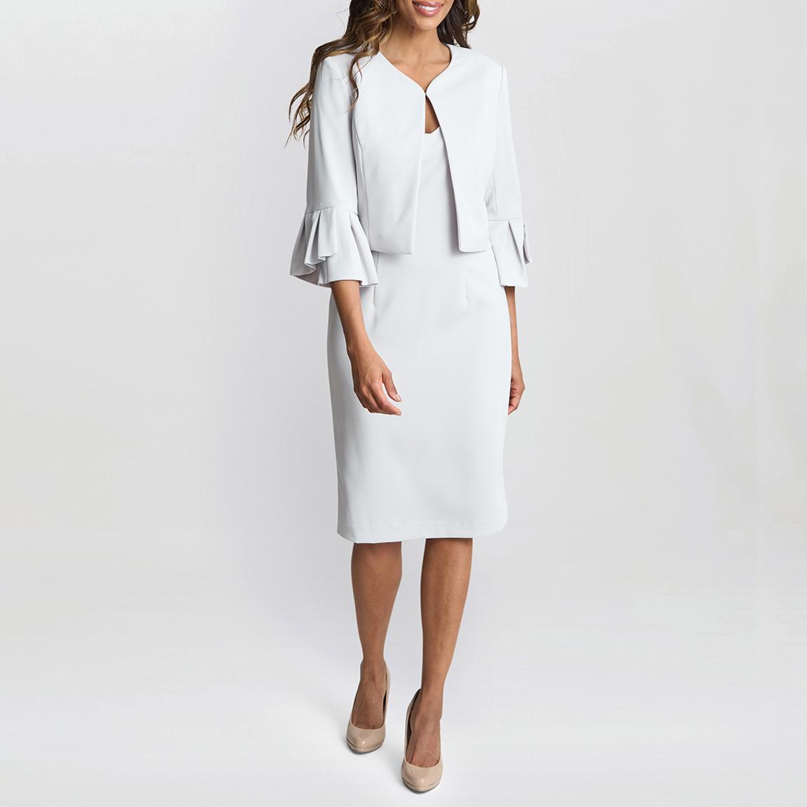 Cream Melissa Crepe Dress and Jacket main product photo