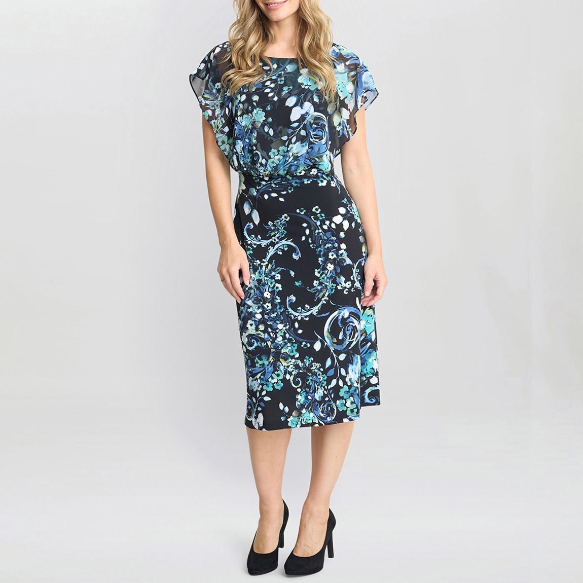 Multi Lisa-Marie Printed Chiffon Blouson Dress main product photo