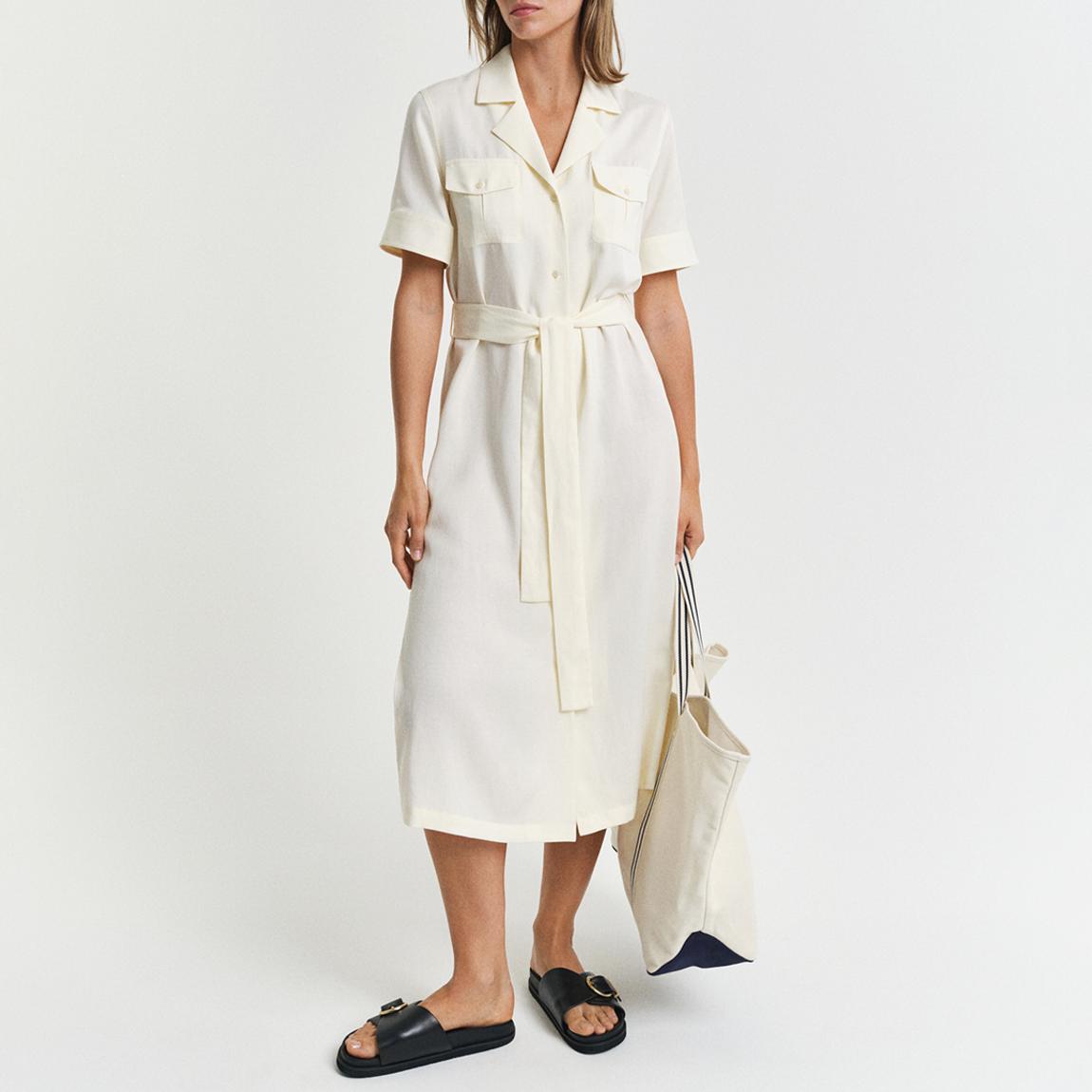 Cream Pocket Dress main product photo