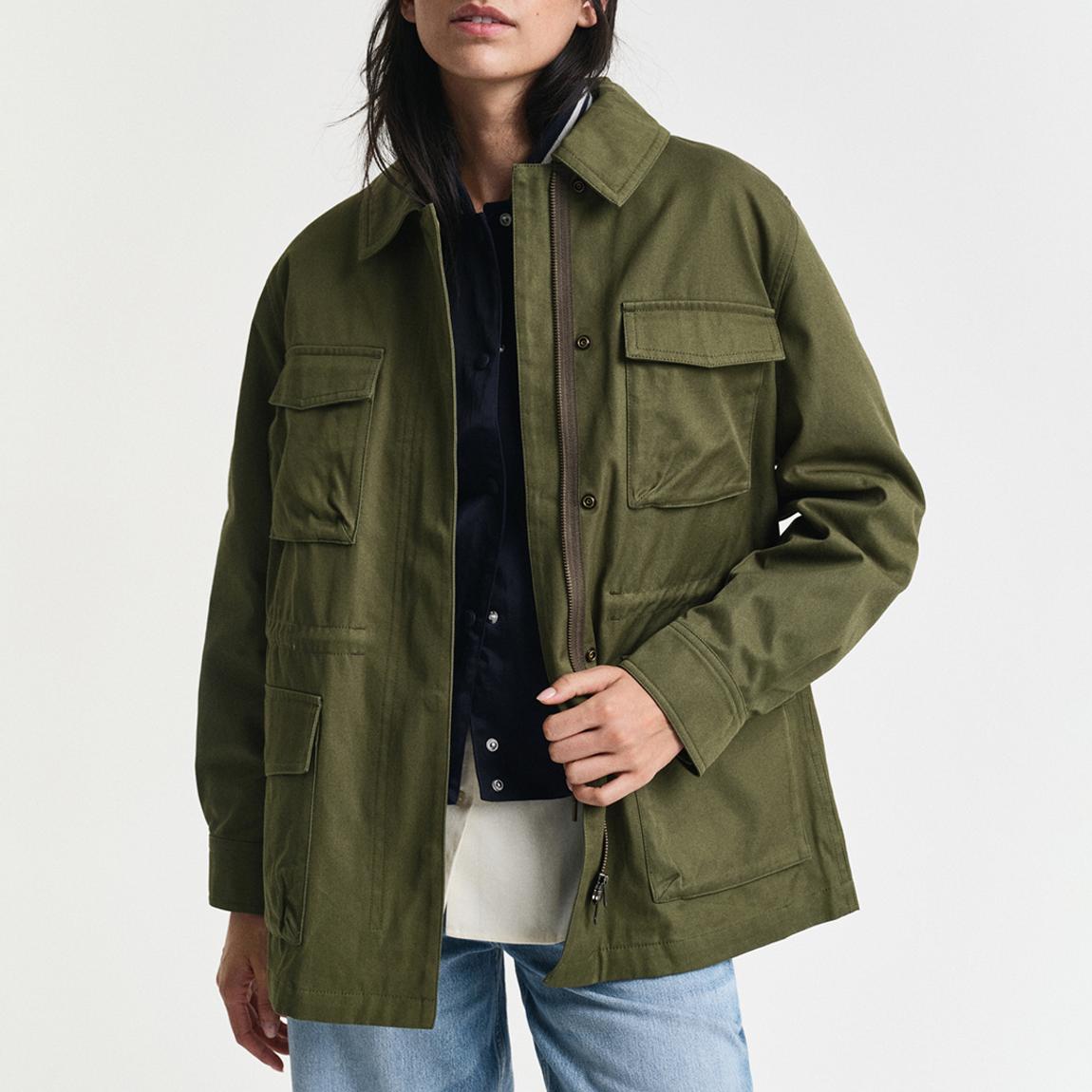 Khaki Field Cotton Jacket main product photo