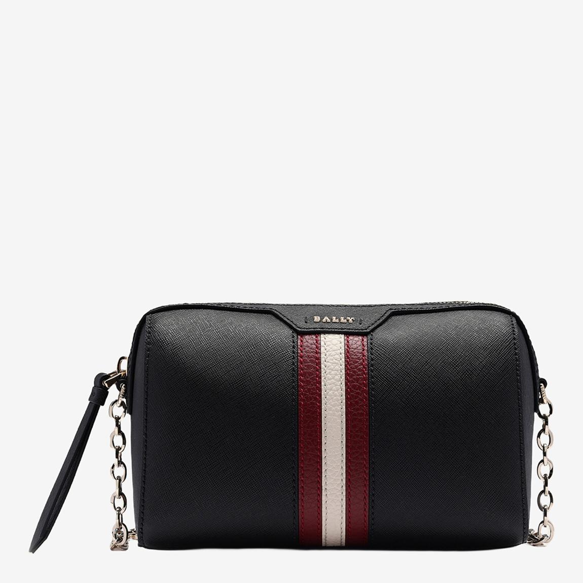 BALLY Black Saffiano Leather Crossbody Bag - BrandAlley