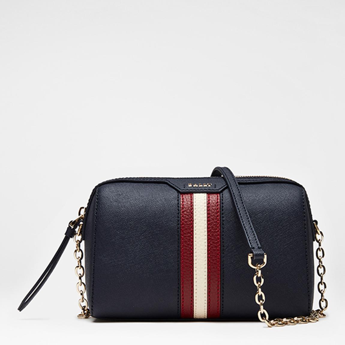 BALLY Blue Sary Striped Mini Bag - BrandAlley