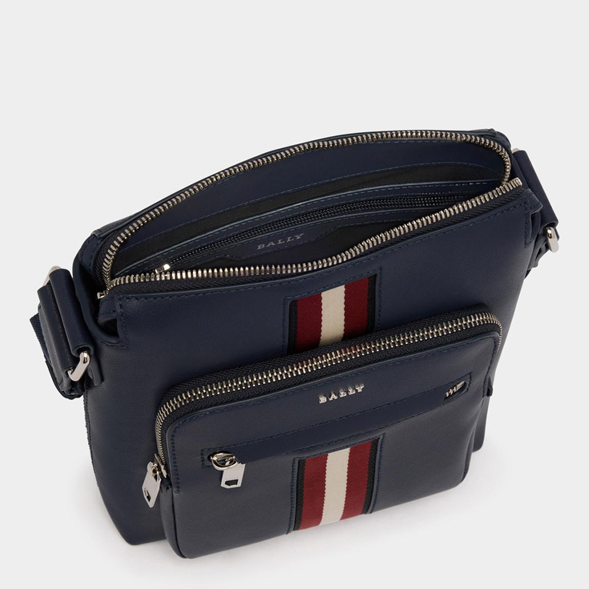 BALLY Navy Blue Harison Crossbody Bag - BrandAlley