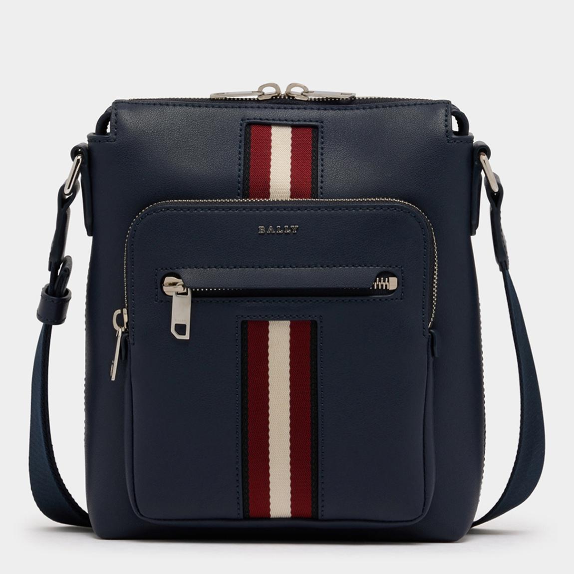 BALLY Navy Blue Harison Crossbody Bag - BrandAlley