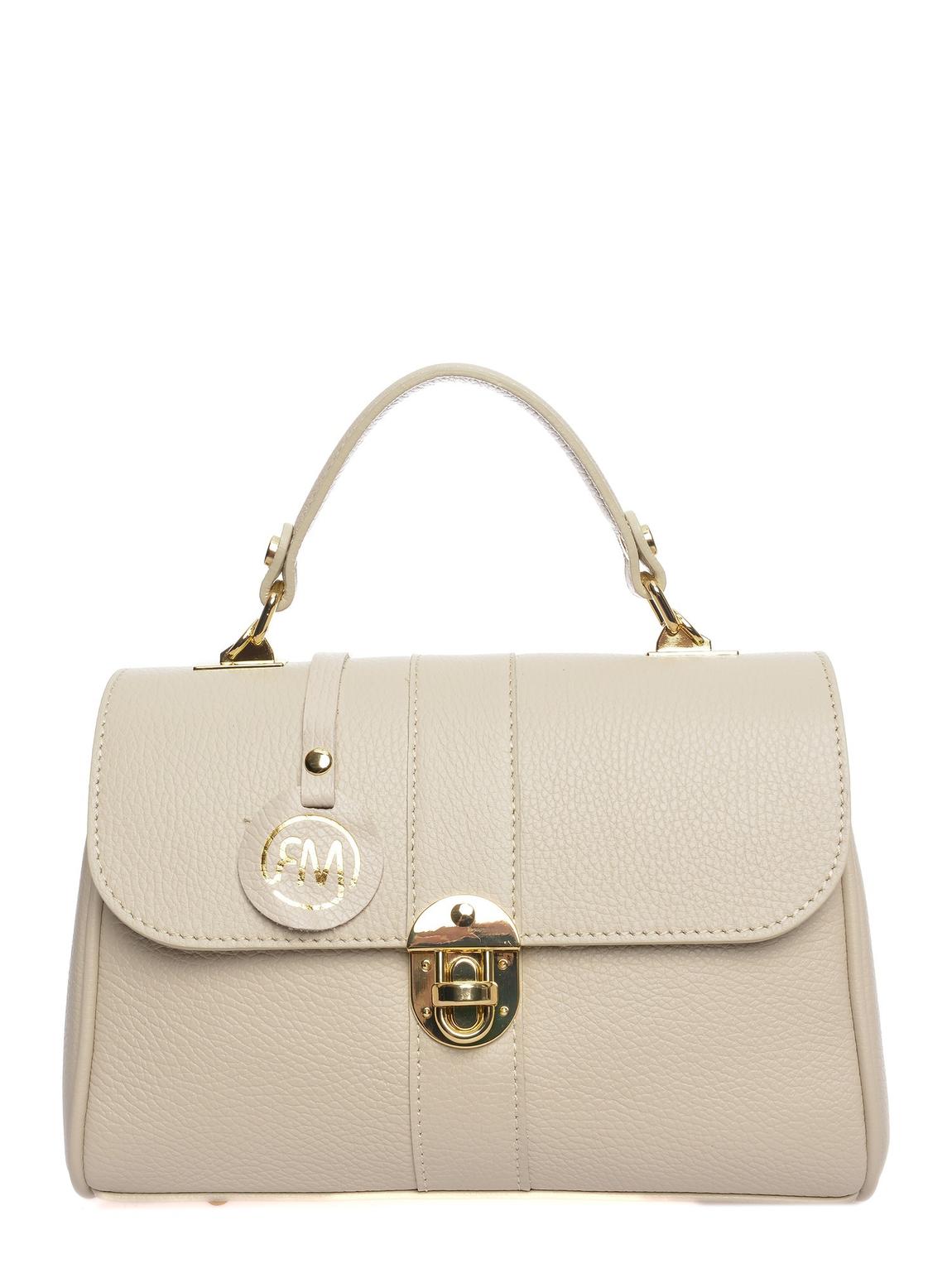 Beige Buckle Handbag By Roberta M main product photo