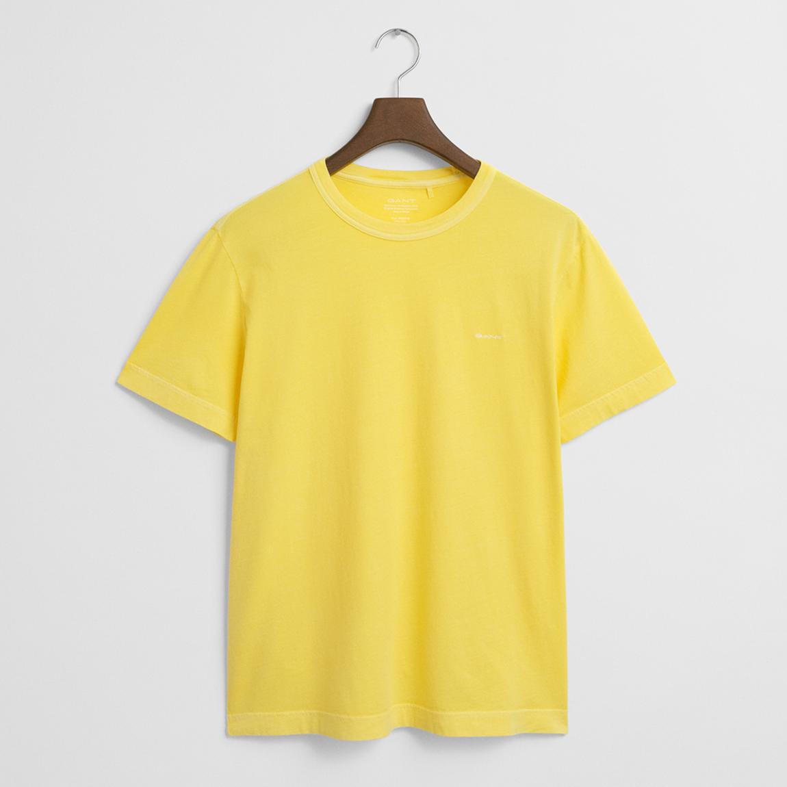 Yellow Sunfaded Cotton T-Shirt main product photo
