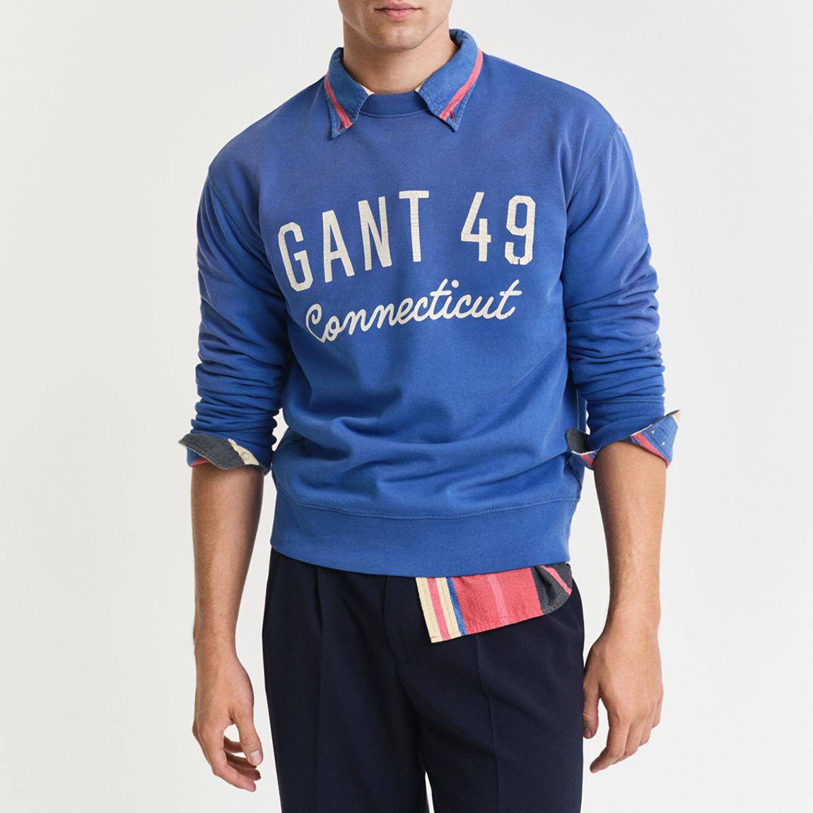Blue Graphic Cotton Sweatshirt main product photo