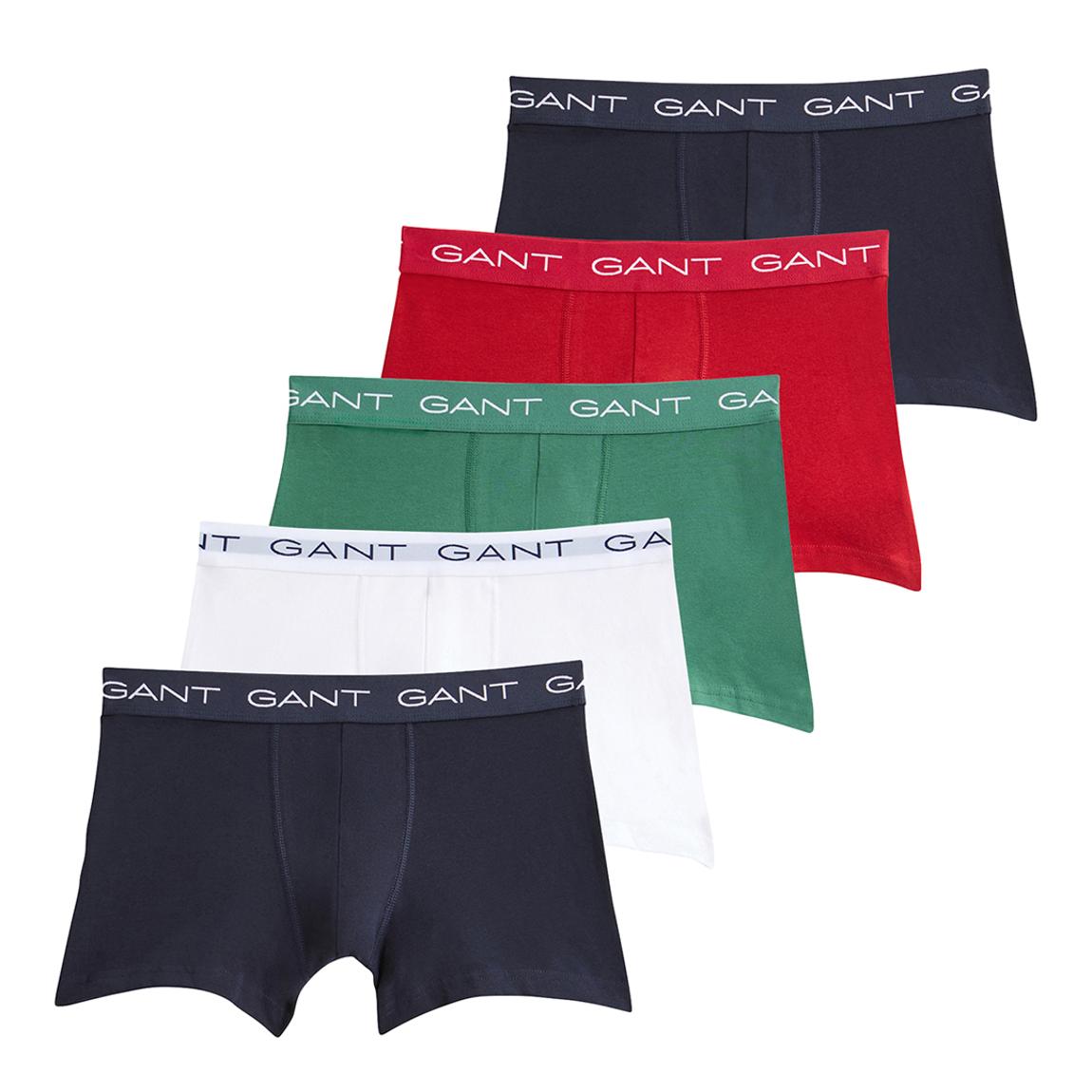 Red 5 Pack Cotton Blend Trunks main product photo