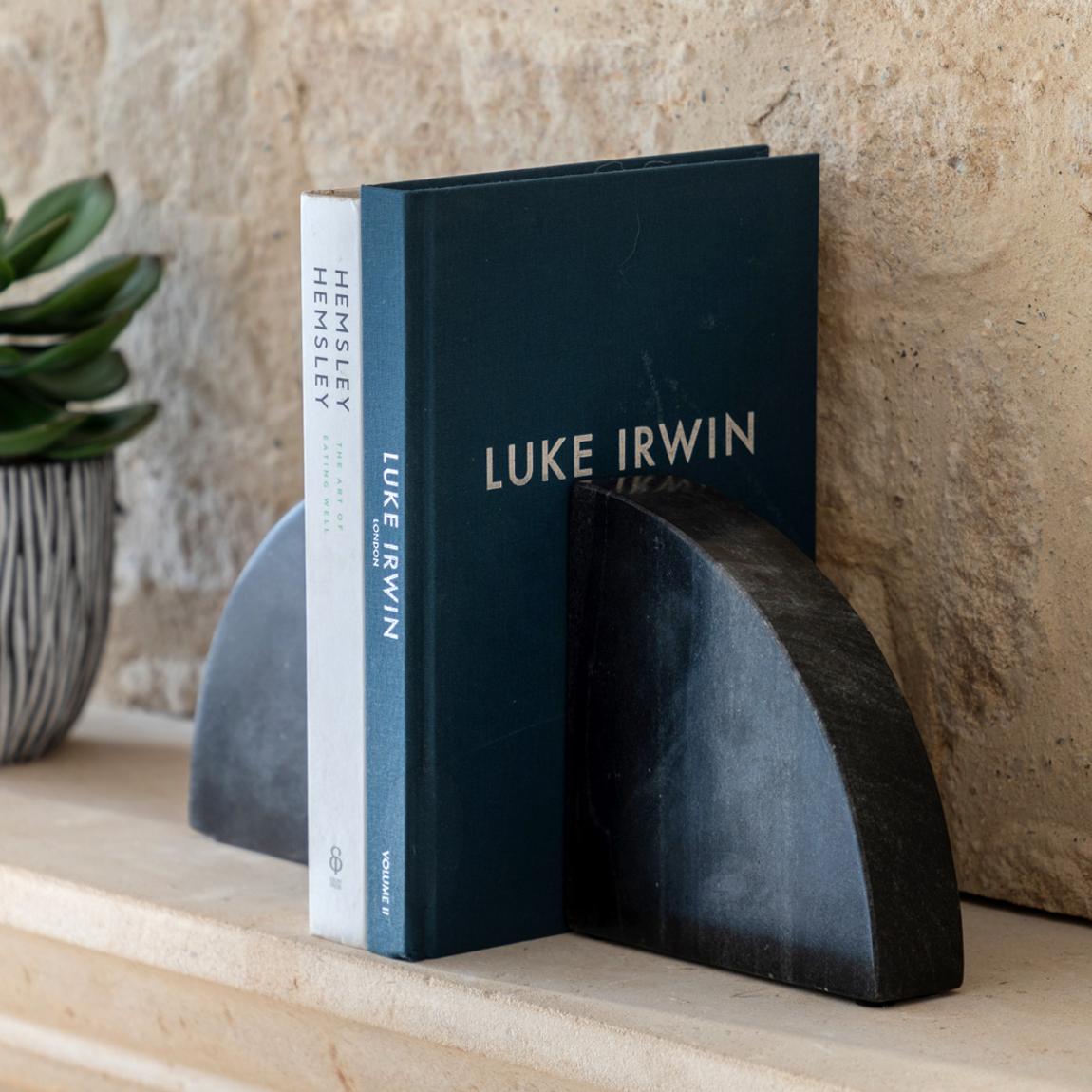 Set of 2 Tamera Marble Bookends, Stone main product photo