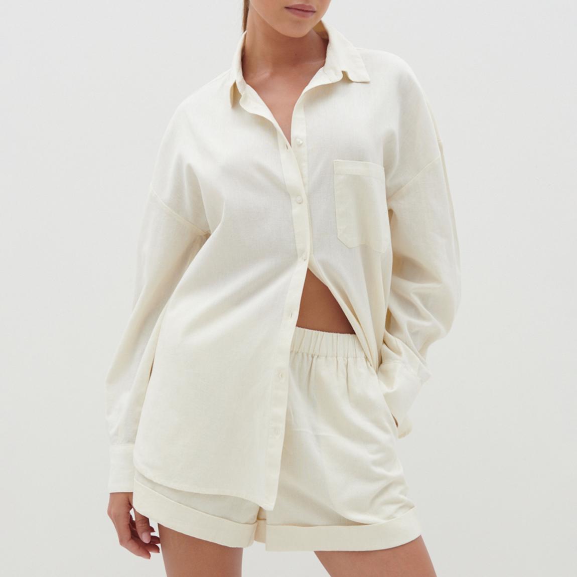 Ivory Emery Boxy Shirt main product photo