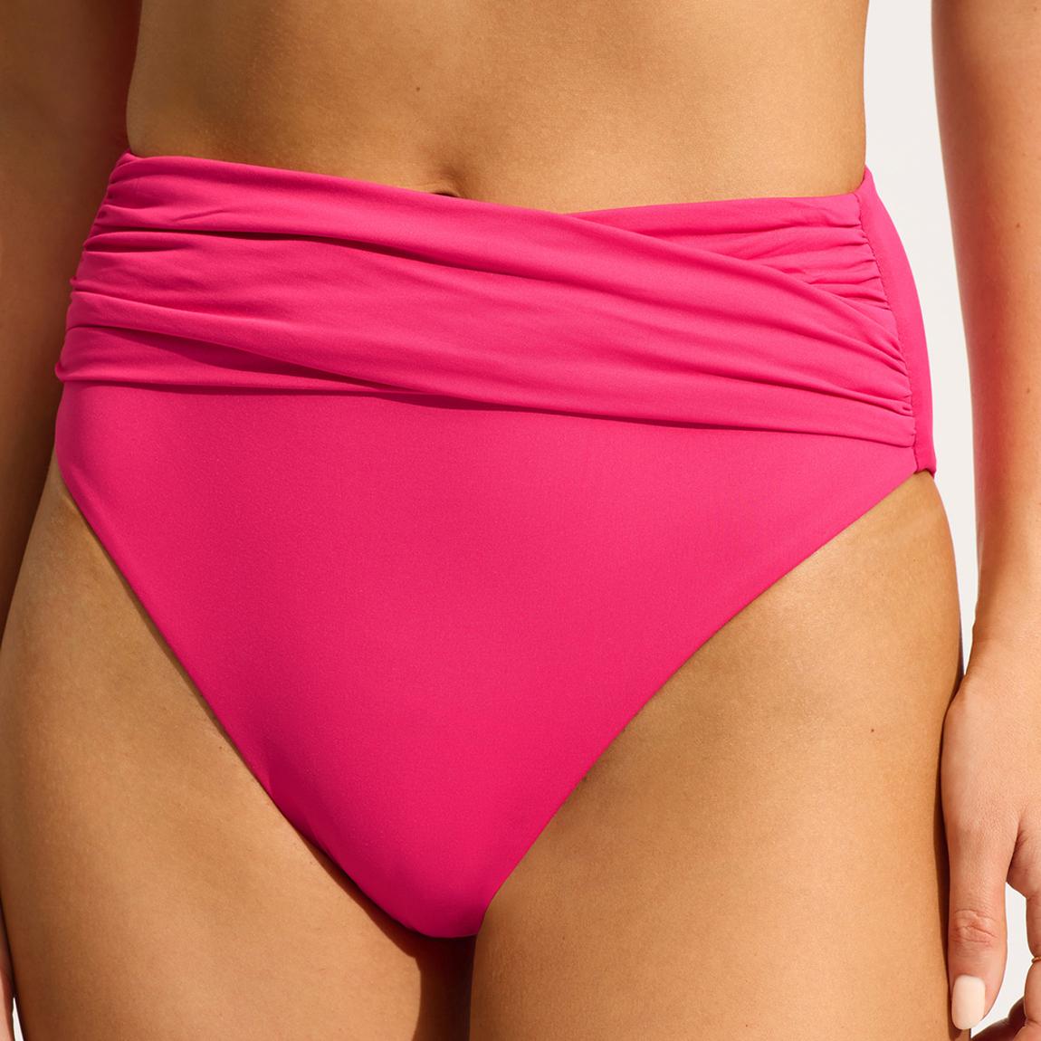 Raspberry High Waist Wrap Front Pant main product photo