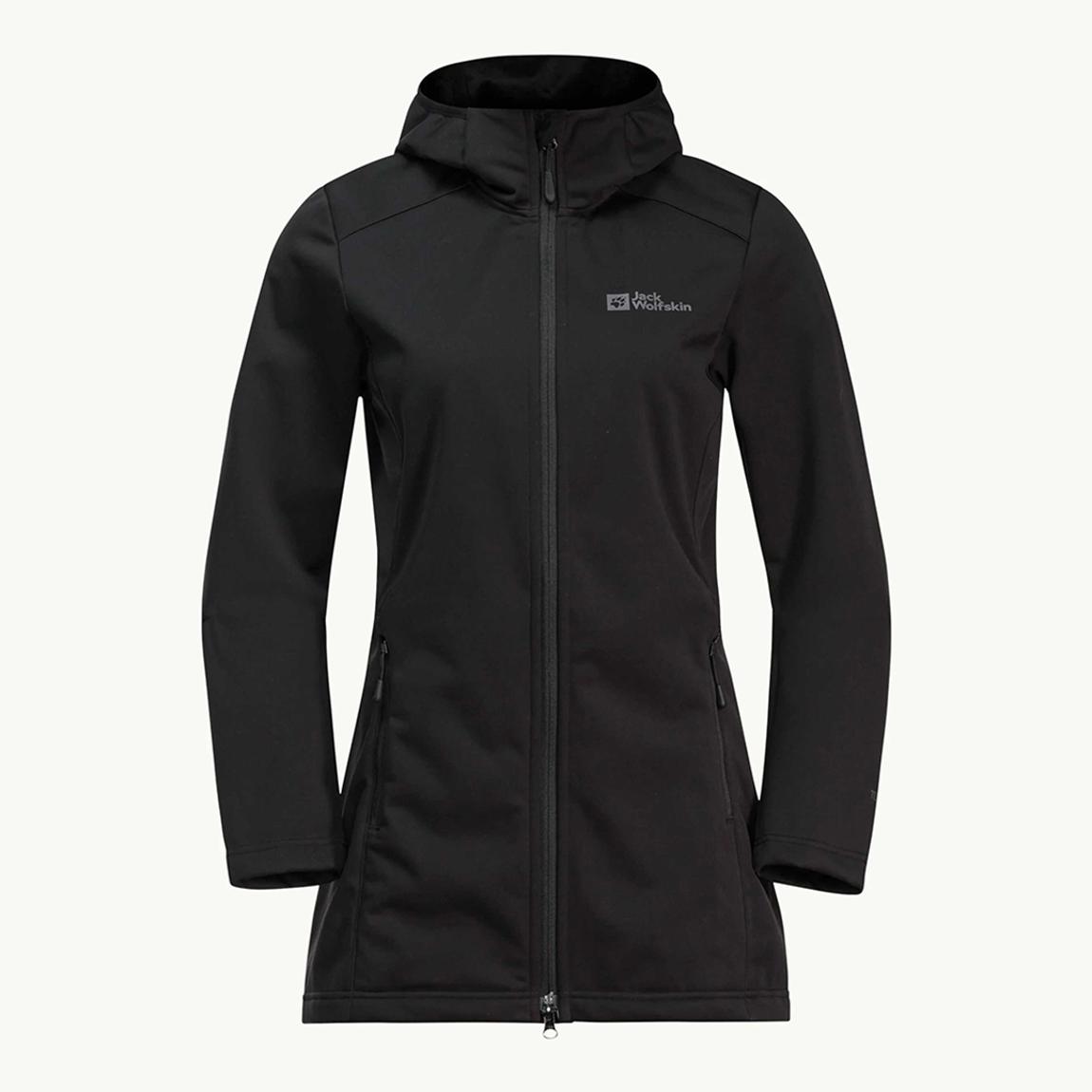 Black Windhain Softshell Coat main product photo