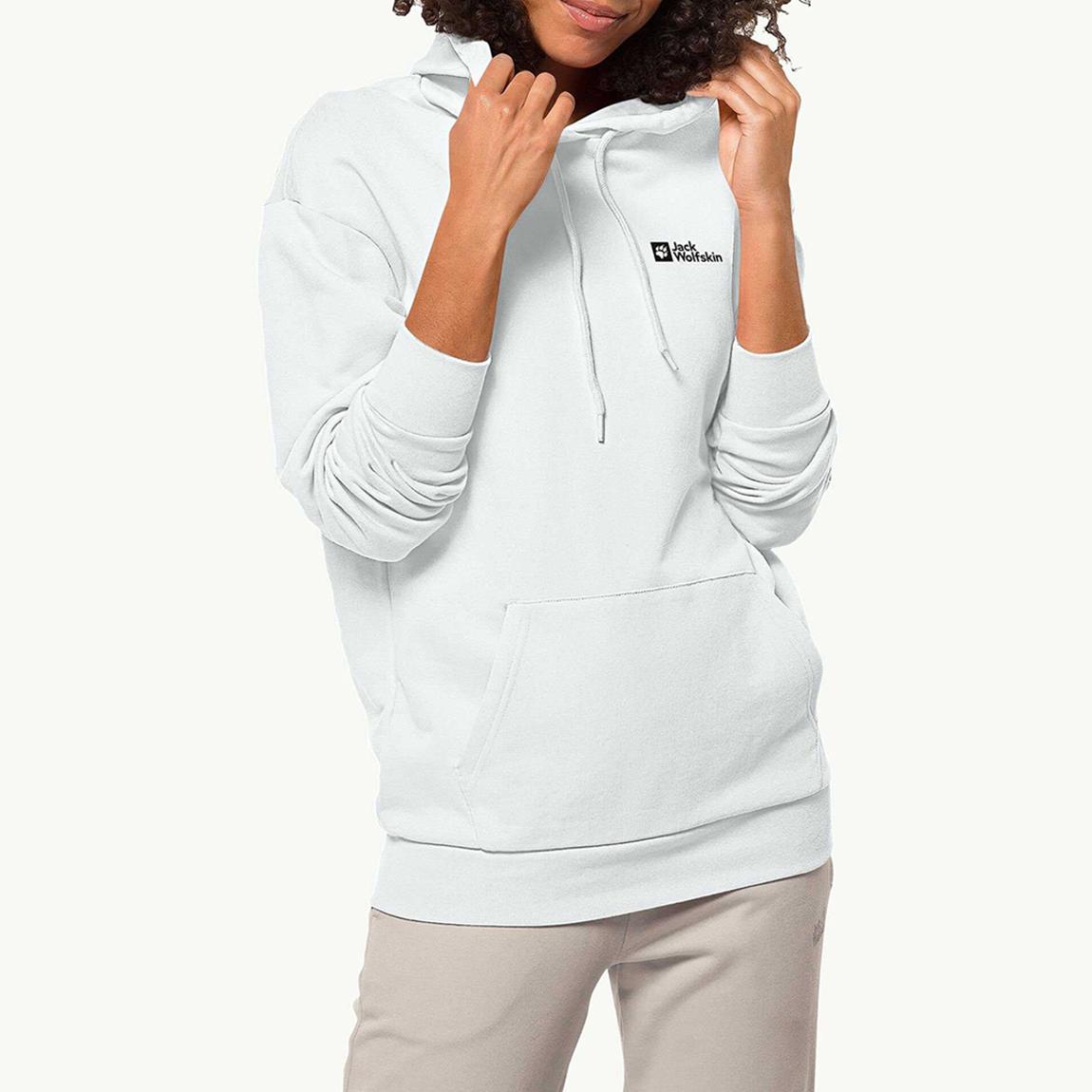 White Essential Hoodie main product photo
