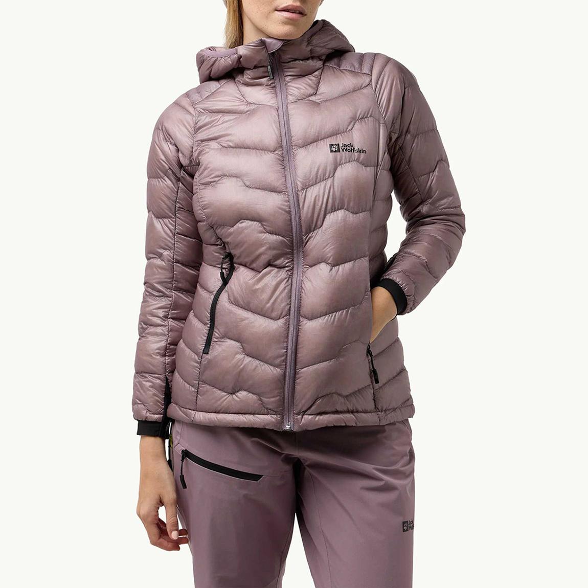 Mauve Alpspitze Hooded Down Jacket main product photo