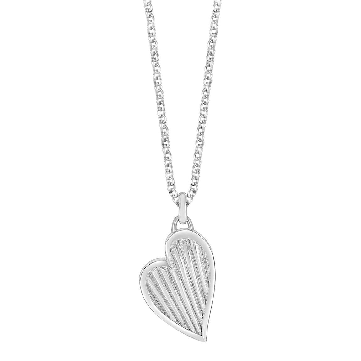 Silver Humbug Heart Pendant main product photo