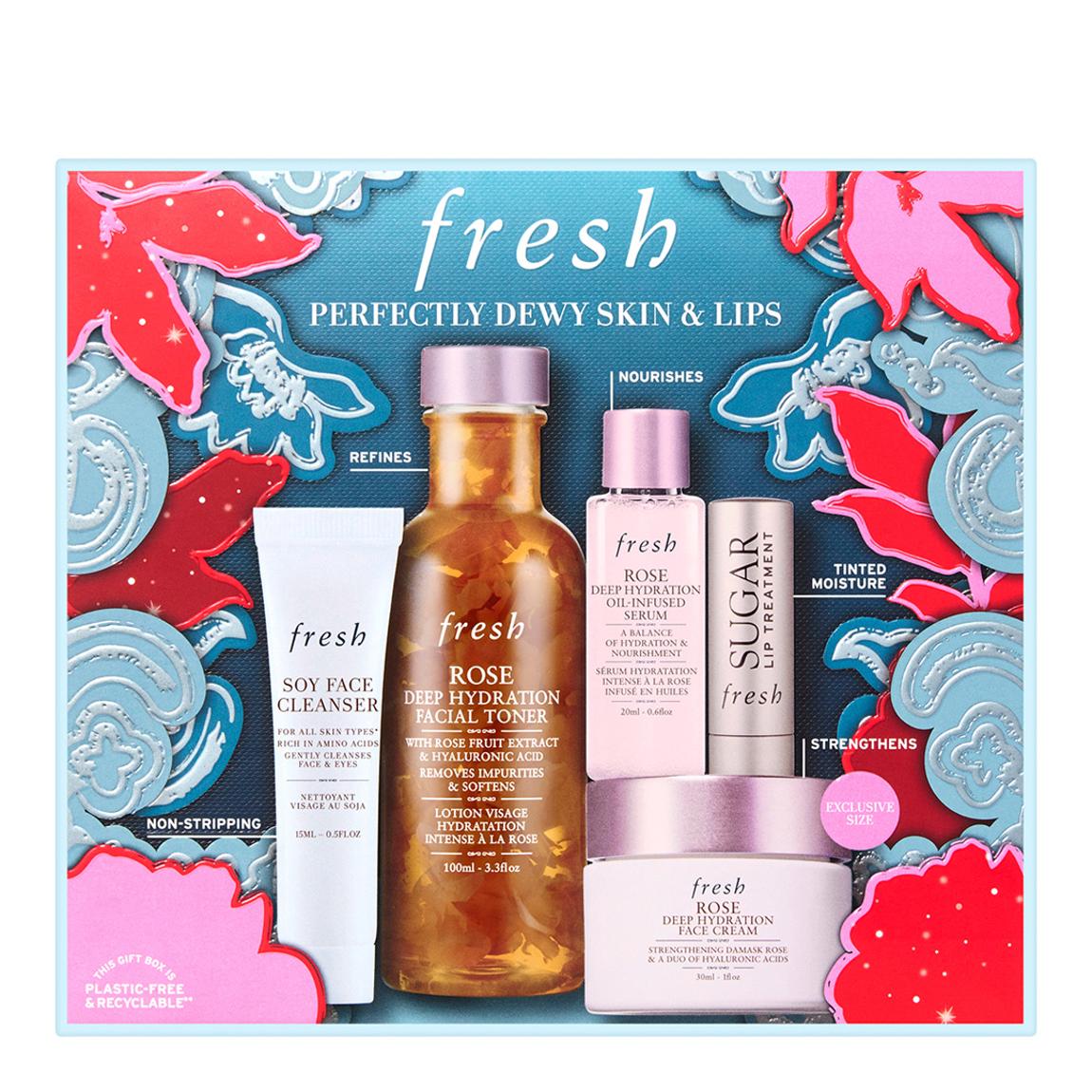 Perfectly Dewy Skin & Lips Skincare Set main product photo