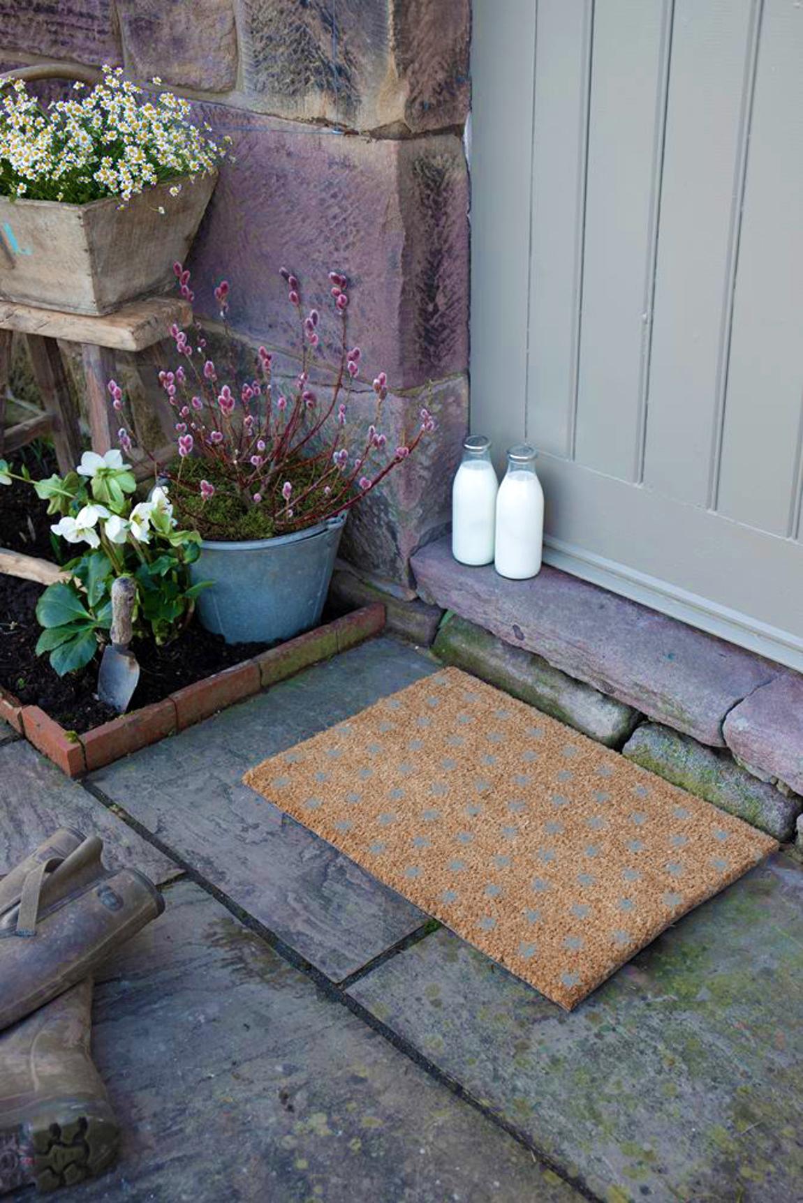 Grey Star Pattern Doormat 60x40cm main product photo