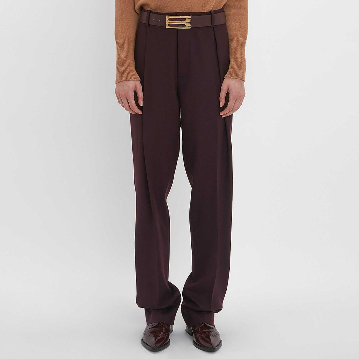 Deep Mahogany Asymmetric Chino Trouser main product photo