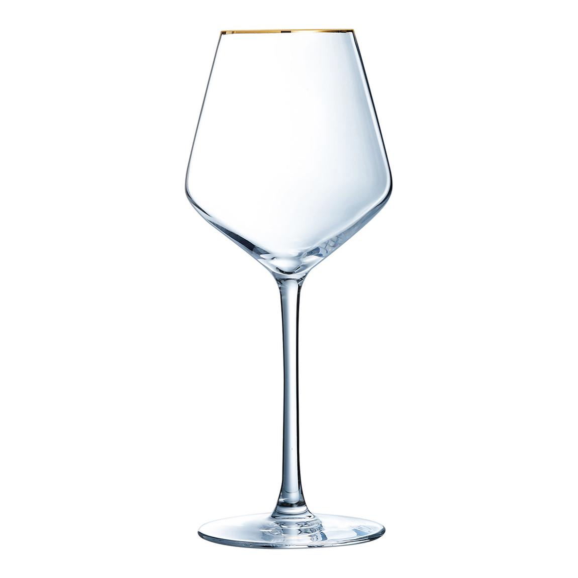 Set of 6 Ulitime Gold Wine Glasses, 380ml main product photo