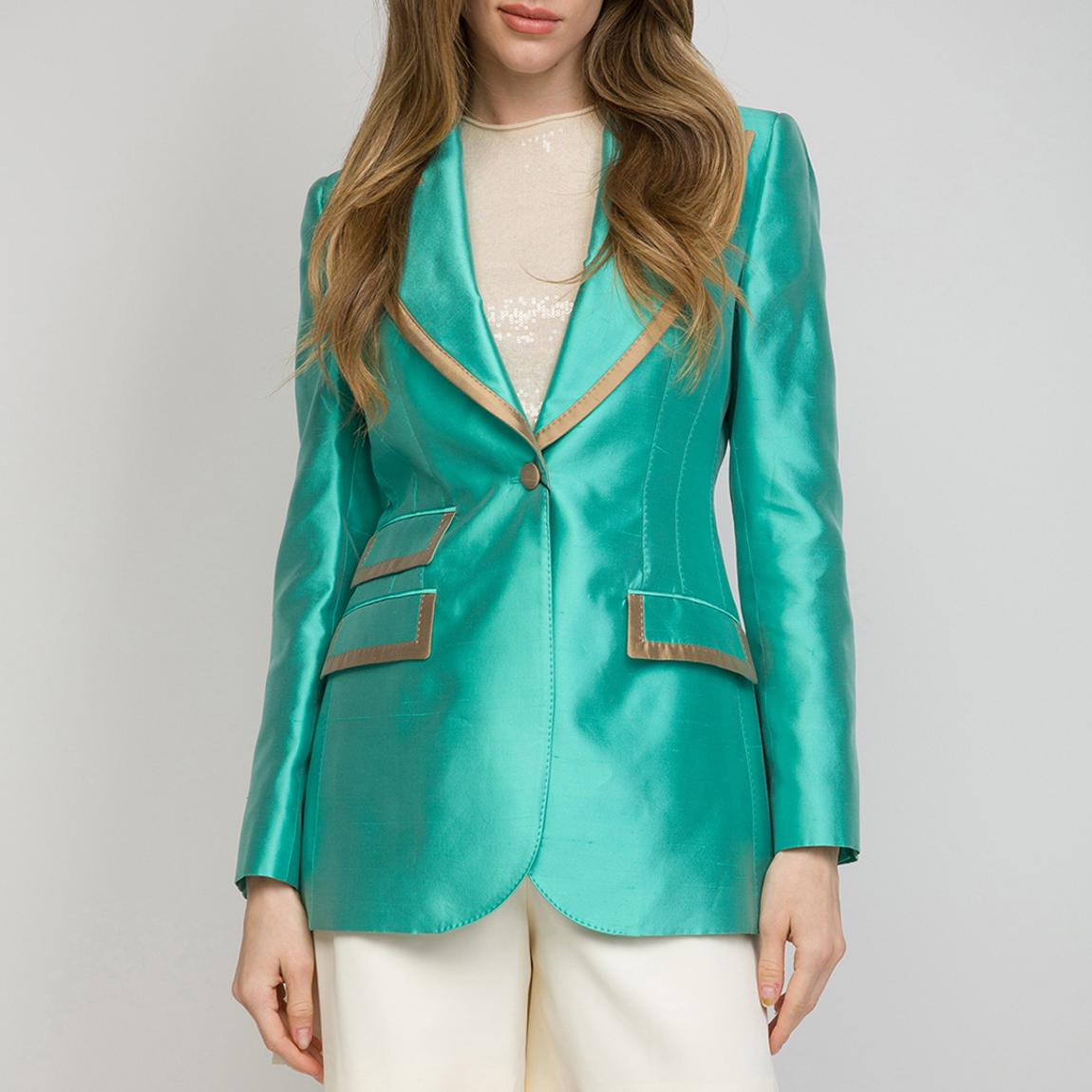 Aqua High Shine Fitted Blazer main product photo