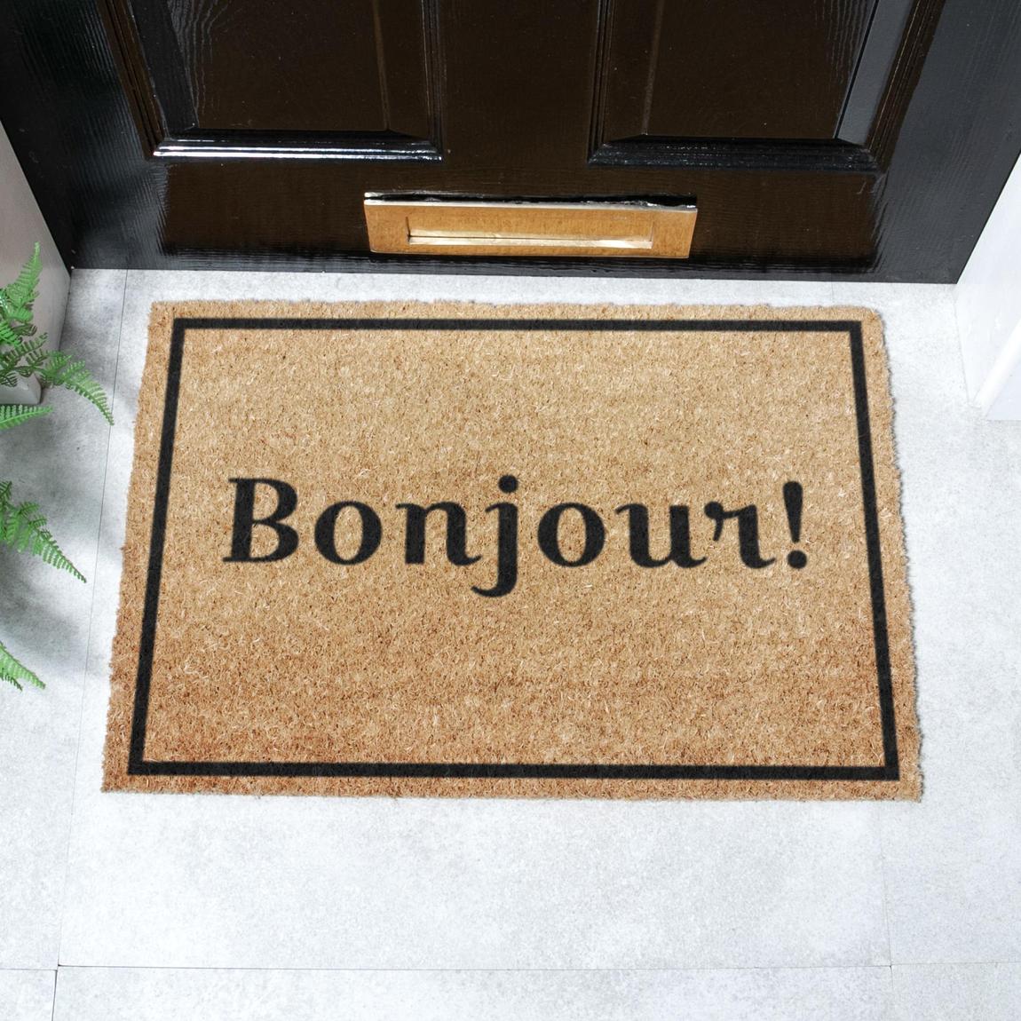 Bonjour Doormat with Border 60 x 40cm main product photo