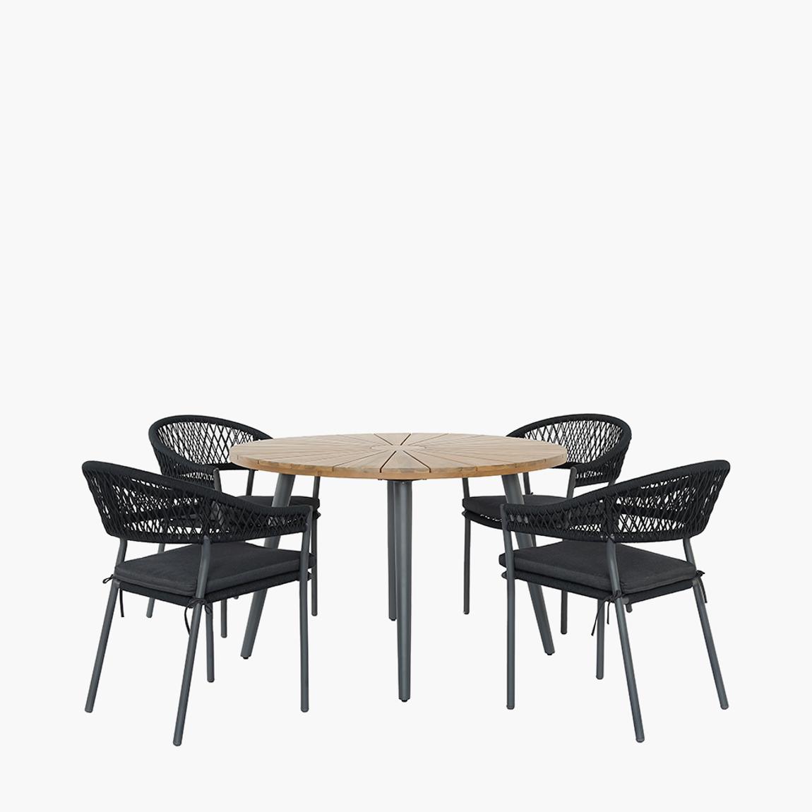 Bazel Outdoor 4 Seater Dining Set main product photo