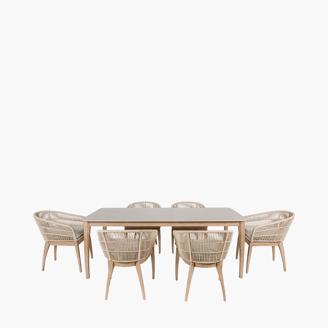 Moeven Outdoor 6 Seater Dining Set main product photo