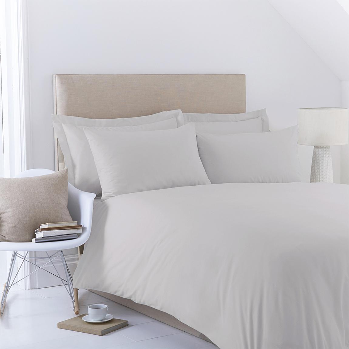 Poetry Plain Dye King Grey Duvet Cover Set main product photo