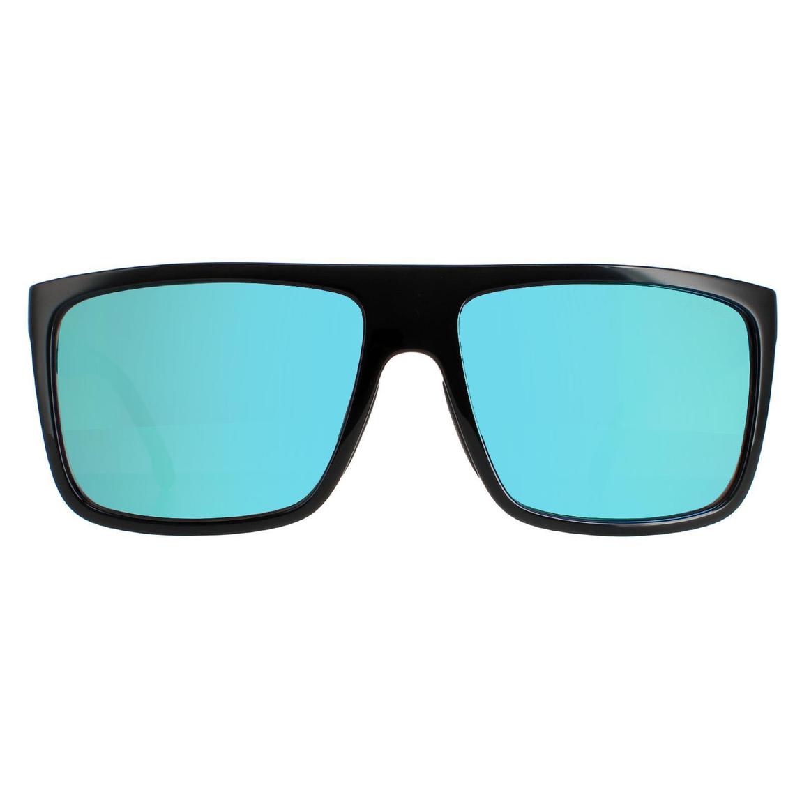 Carrera Sunglasses 8055/S 7ZJ Z9 Black Green Green Multilayer Mirror main product photo
