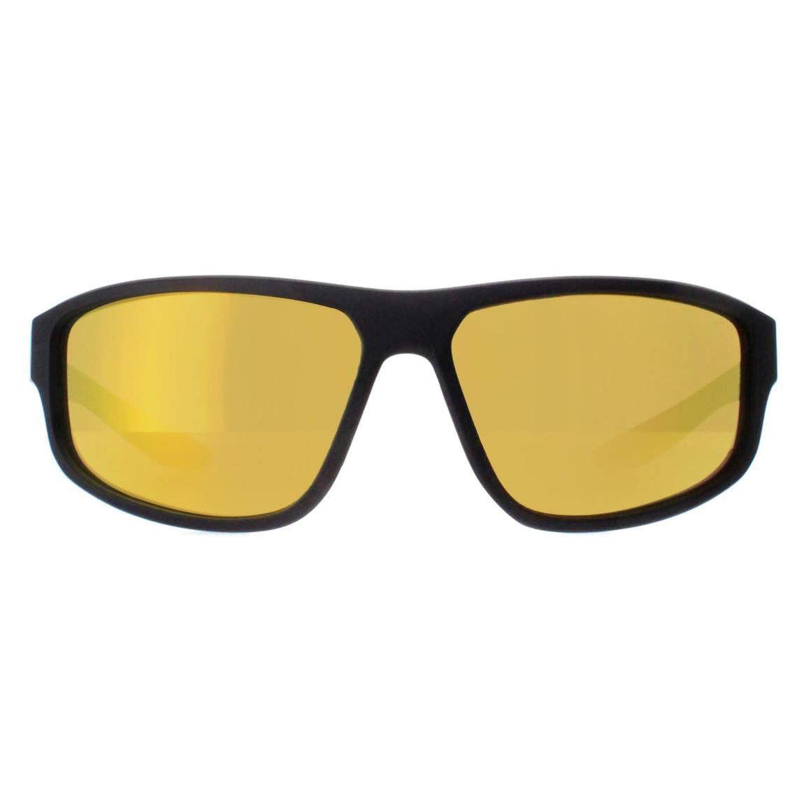 Nike Sunglasses Brazen Fuel M DJ0803 452 Matte Obsidian Brown Orange main product photo