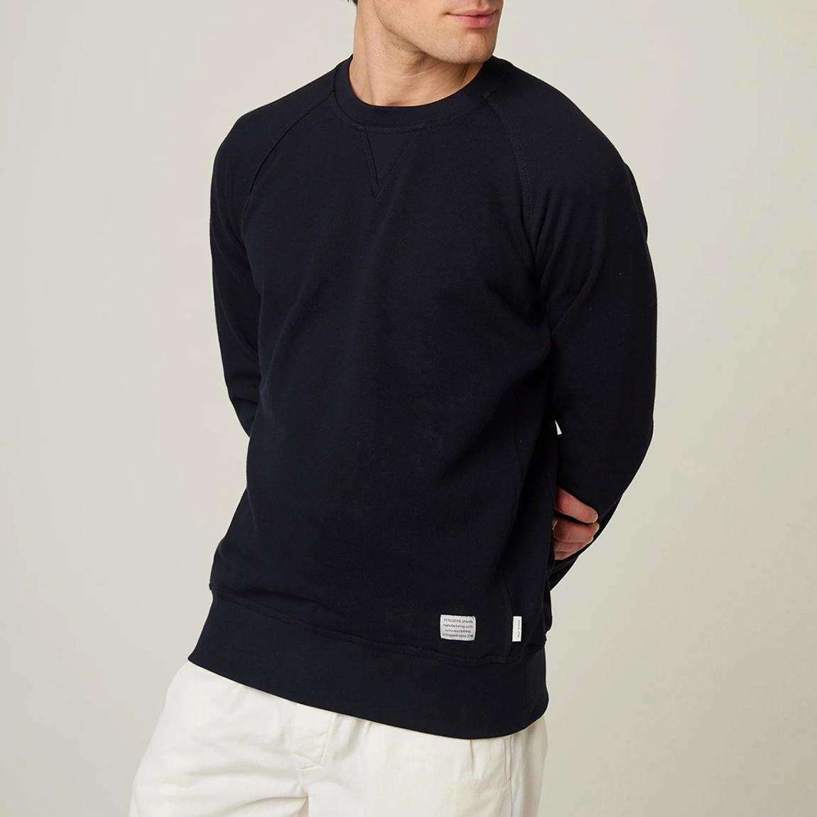 Navy Classic Loopback Sweatshirt main product photo